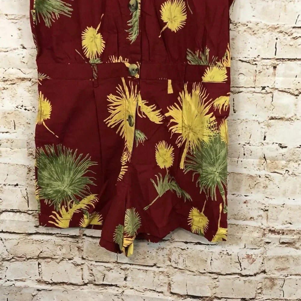 FREE PEOPLE Malibu Romper shorts tropical - Picture 6 of 12